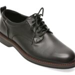 Pantofi eleganti CLARKS negri, ALDWIN 2 DERBY, din piele naturala