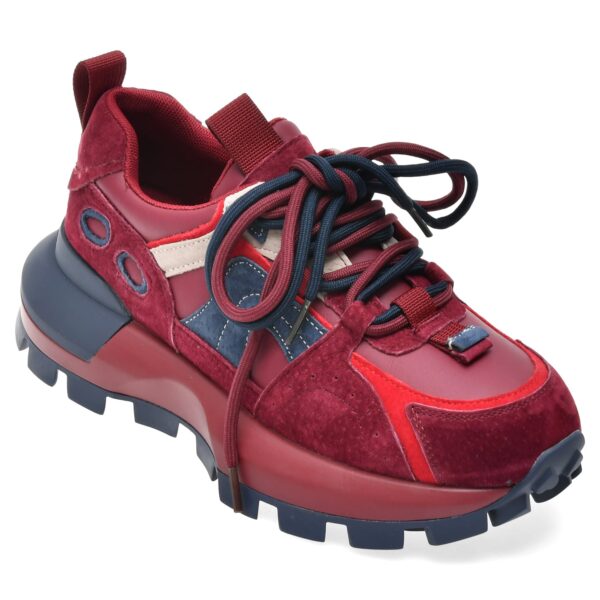 Pantofi sport DAMA GRYXX rosii, 8068, din piele ecologica