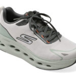 Pantofi sport Barbati SKECHERS gri, MAX CUSHIONING GLIDE-STEP, din material textil