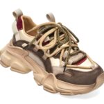 Pantofi sport DAMA FLAVIA PASSINI maro, 5758, din piele naturala