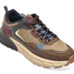 Pantofi sport Barbati JEEP gri, 62080, din piele ecologica