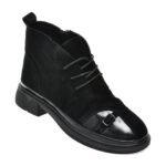 Ghete Femei FLAVIA PASSINI negre, T1565, din piele intoarsa