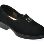 Pantofi casual Femei FLAVIA PASSINI negri, 6189, din piele intoarsa