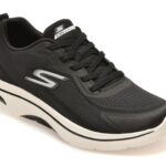 Pantofi sport Barbati SKECHERS negri, GO WALK ARCH FIT 2.0, din material textil