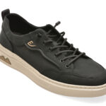 Pantofi sport Barbati OTTER negri, T9329, din material textil