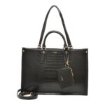 Geanta ALDO neagra, CARIEMA 001, din piele ecologica