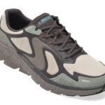 Pantofi sport Barbati SKECHERS kaki, SKECH-FLEX 4.0, din material textil