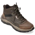 Ghete Barbati SKECHERS maro, 205587, din piele naturala