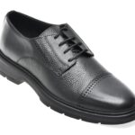 Pantofi eleganti OTTER negri, RG02, din piele naturala