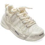 Pantofi sport Barbati GRYXX albi, 1310, din piele naturala