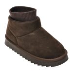 Ghete Fete SELECTION KIDS maro, 6037, din piele intoarsa