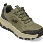 Pantofi sport Barbati SKECHERS kaki, D LUX TREKKER, din material textil