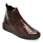 Ghete Femei REMONTE visinii, R7994, din piele ecologica