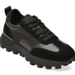 Pantofi sport DAMA FLAVIA PASSINI negri, 87999, din piele naturala