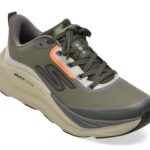Pantofi sport Barbati SKECHERS kaki, MAX RUN, din material textil