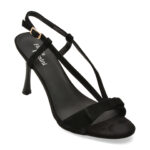 Sandale elegante FLAVIA PASSINI negre, ATH217, din piele intoarsa