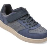 Pantofi sport Baieti SKECHERS bleumarin, QUICK STREET, din material textil