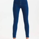 Blugi skinny Zayan, tip colant, cu extra elastan si talie inalta