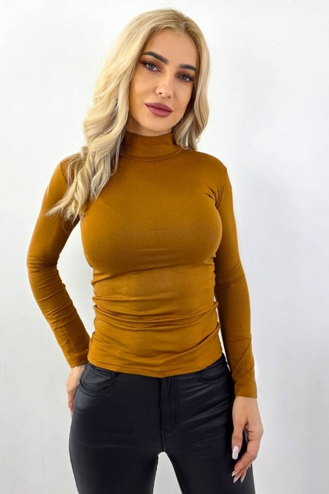 bluza-subtire-de-dama-lady-liza-cu-guler-pe-gat-aramiu101298387 Bluza subtire de dama Lady Liza, cu guler pe gat, Aramiu - imagine 1