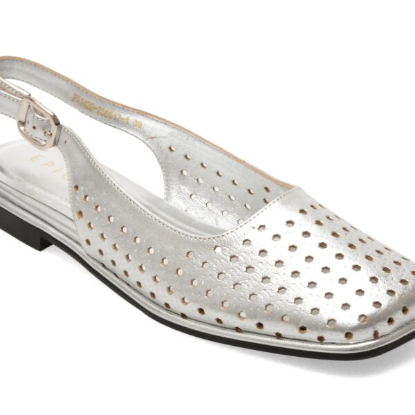 Pantofi casual Femei EPICA argintii, PT1426, din piele naturala