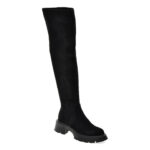 Cizme femei FLAVIA PASSINI negre, TC356, din material textil si piele naturala