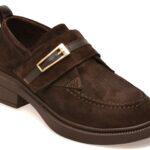 Pantofi casual Femei GRYXX maro, 2203635, din piele intoarsa