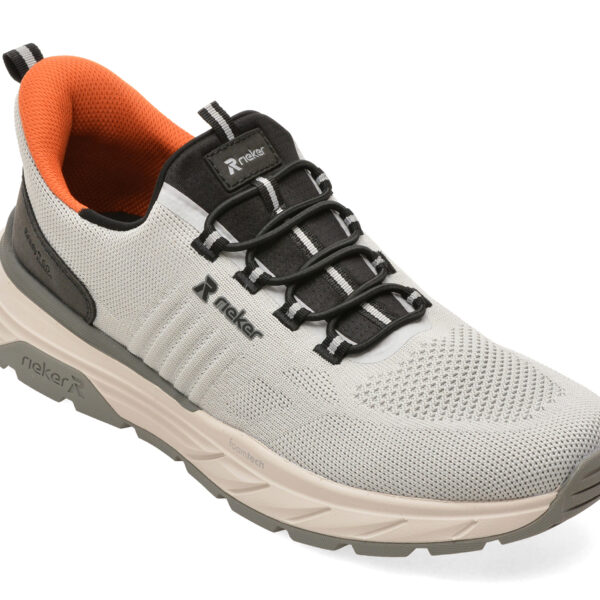 Pantofi sport Barbati RIEKER gri, 6153, din material textil