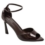 Sandale elegante CALL IT SPRING visinii, JULIIA 605, din piele ecologica lacuita