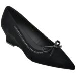 Pantofi eleganti femei EPICA negri, H628, din piele intoarsa