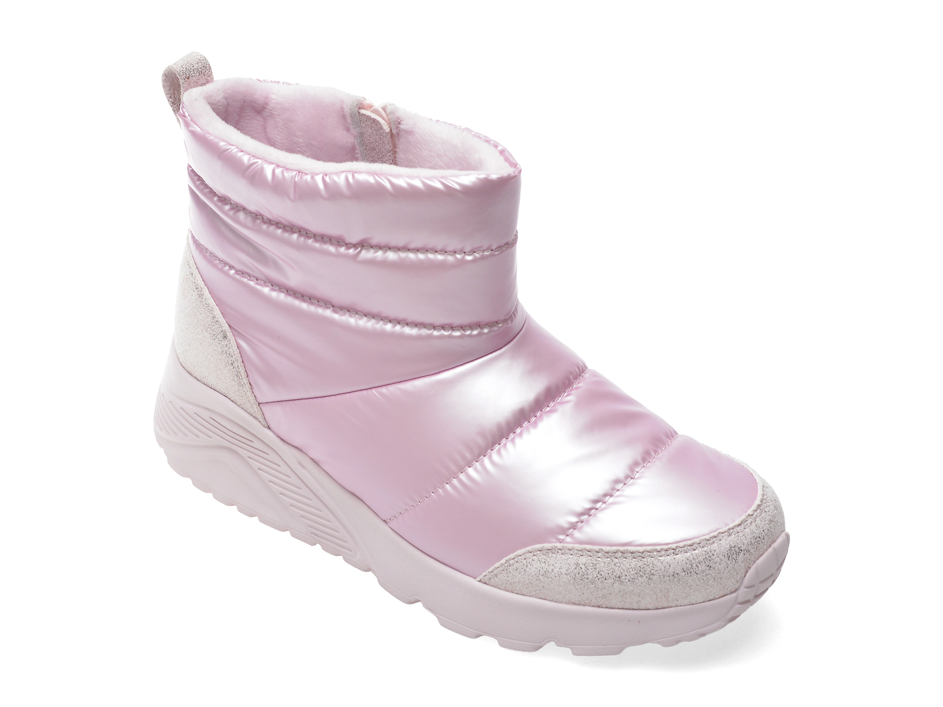 cb08b5fe600de5d8d79117715a0e193fb77be35d9e8a57857ca8dbf836d4579f Ghete Fete SKECHERS roz, UNO LITE, din material textil - imagine 1