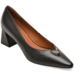 Pantofi eleganti femei FLAVIA PASSINI negri, 84766, din piele naturala