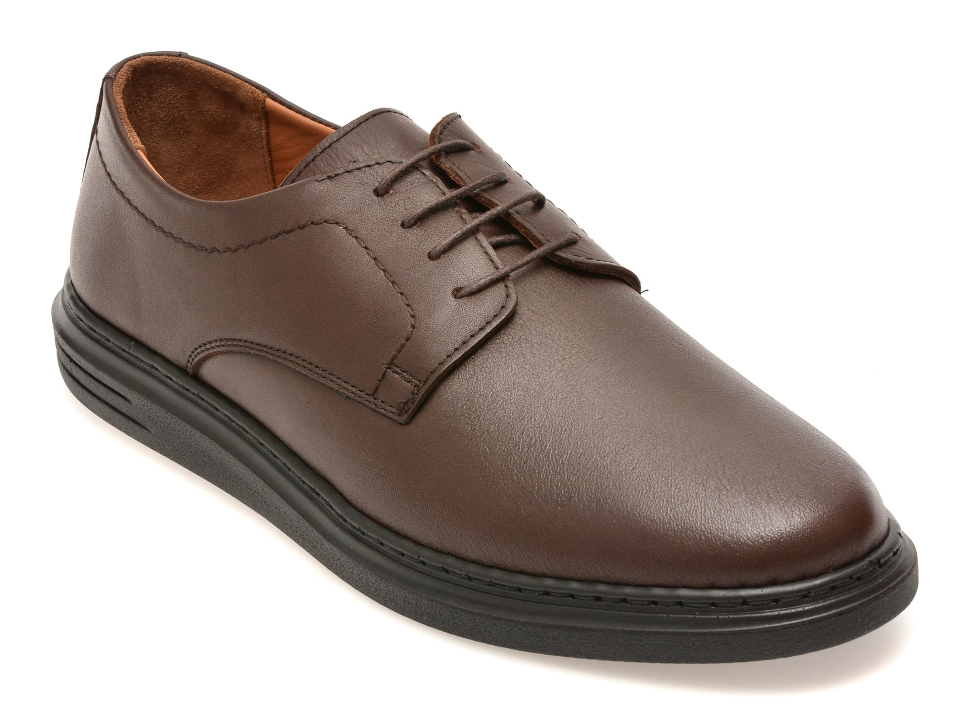 cdc065ff8842733da17ad64d79dd882e21e139a74b26a2e263e15bfe426bf177 Pantofi casual Barbati BITE THE BULLET maro, UZ399, din piele naturala - imagine 1
