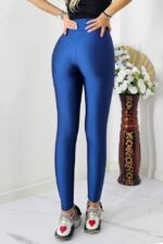 Colanti Lycra Taylor, cu aspect metalizat, Albastru - imagine 2
