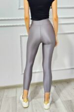 Colanti modelatori Selly, cu banda elastica sub talpa, GRI Satinat - imagine 2