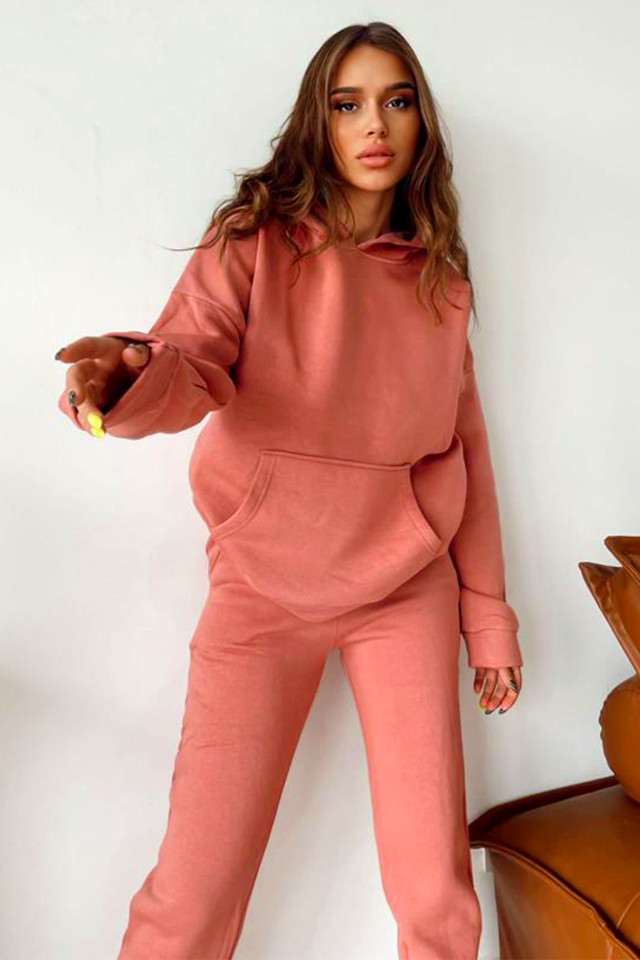 compleu-bumbac-vatuit-alexis-bluza-cu-gluga-si-pantaloni-cu-buzunare39838 Compleu bumbac vatuit Alexis, bluza cu gluga si pantaloni cu buzunare, Roze - imagine 1