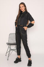 Compleu sport Intense Stripes pantaloni si bluza - imagine 2