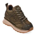 Ghete Femei PASS COLLECTION kaki, WM90009, din nabuc