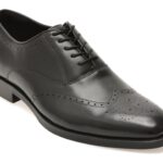 Pantofi elegani ALDO negri, DONALD 001, din piele naturala