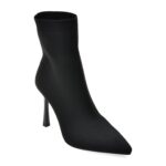 Botine elegante FLAVIA PASSINI negre, AC5831, din material textil