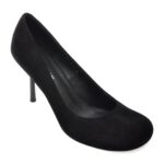 Pantofi eleganti femei EPICA PREMIUM negri, 26169, din piele intoarsa