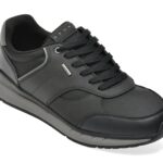 Pantofi sport Barbati GEOX negri, U66M6A, din material textil
