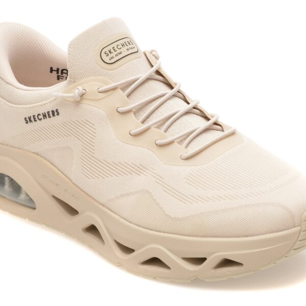 Pantofi sport Barbati SKECHERS bej, UNO GLIDE-STEP, din material textil