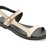 Sandale GRYXX albe, 67735, din piele naturala