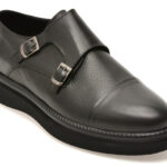 Pantofi eleganti OTTER negri, BR4443, din piele naturala