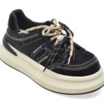 Pantofi sport DAMA GRYXX negri, 3768, din piele intoarsa