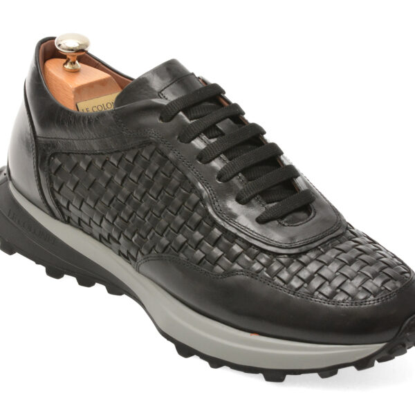Pantofi sport Barbati LE COLONEL negri, 66748, din piele naturala