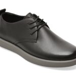 Pantofi casual Barbati EPICA negri, 80027, din piele naturala