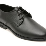 Pantofi eleganti OTTER negri, DD611, din piele naturala