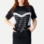 Rochie sport Karolyn, cu buzunare si strasuri, Frill Negru